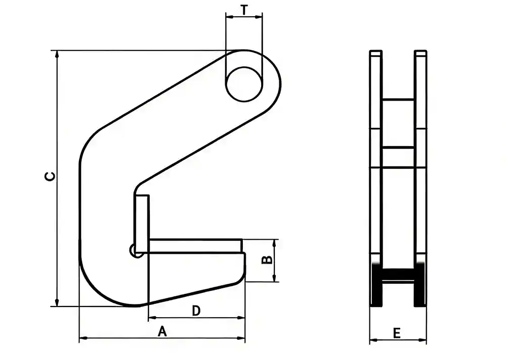 TPH Pipe Lifting Tongs Drawing