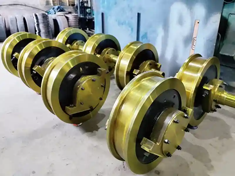 double flange crane wheel assemblies