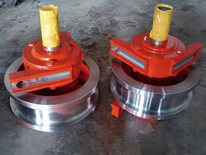 double flange crane wheel assembly in our factory